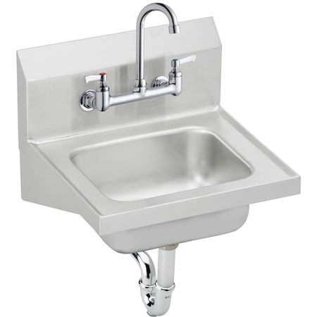 Elkay 15.5 in W x 16.75 in L x 13 in H, Stainless Steel CHS1716C